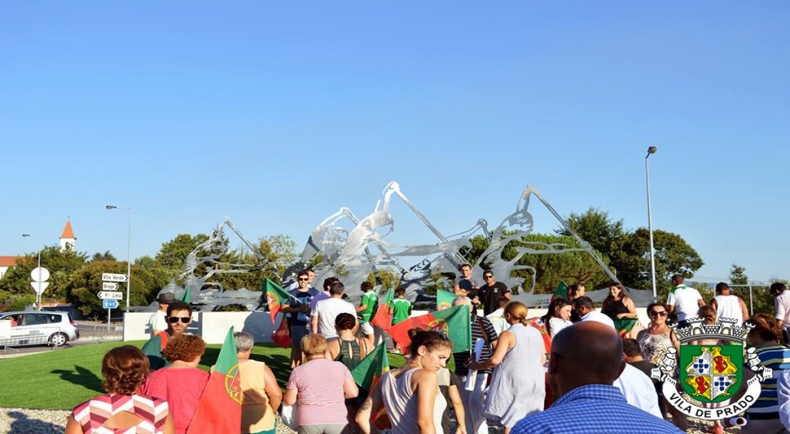Inauguração do Monumento ao Canoísta com manifestação de apoio a Hélder Silva